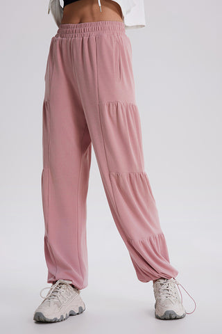 Bailey Elastic Waist Ruched Joggers