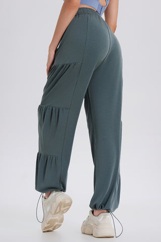 Bailey Elastic Waist Ruched Joggers